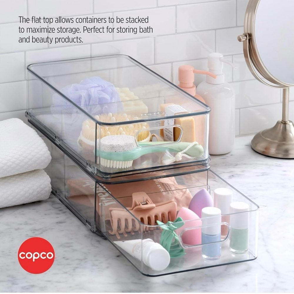 Clear Stackable Storage Bins - Picture 7 of 10